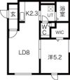 フルール恵庭2ndの間取り画像