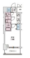 スプランディッド上本町WESTの間取り画像