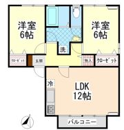 サニークレストBの間取り画像