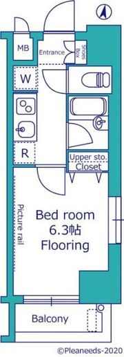 コンシェリア新宿North－Oneの間取り画像