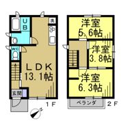常滑市大野町4丁目戸建の間取り画像