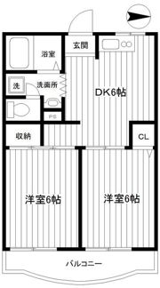 上の山ハイツ壱番館の間取り画像