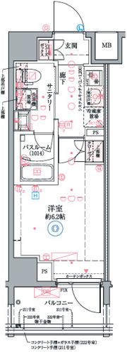 クレヴィスタ阪東橋Ⅲの間取り画像