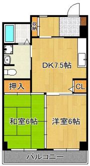 グローリー足立の間取り画像