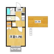 桂コーポ北荒川沖の間取り画像