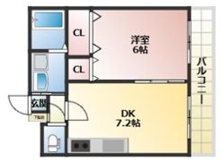 パレス東洋小松館の間取り画像