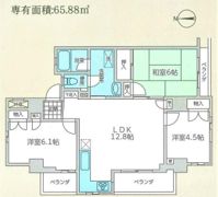 エクセルハイム常盤の間取り画像