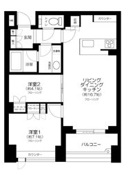 恵比寿パークハウスの間取り画像