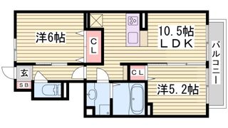 レーネ鈴蘭の間取り画像