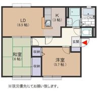 ヴァロンドール角田 Aの間取り画像