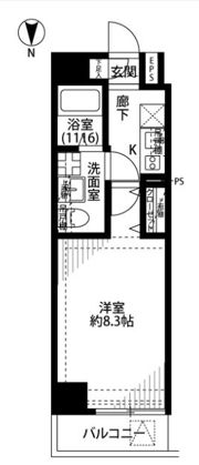 プレール・ドゥーク三ノ輪IIの間取り画像