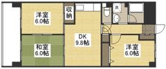 コープ野村京山の間取り画像