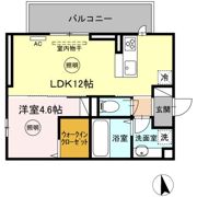 タウンコートカレラⅢの間取り画像