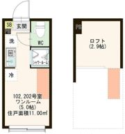 ハーモニーテラス・AVAND中村橋の間取り画像