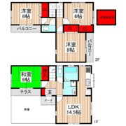 宮戸二丁目戸建の間取り画像