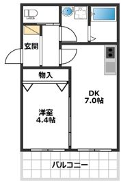 WING湊川公園の間取り画像