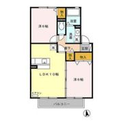 クレールタウン城南 Bの間取り画像