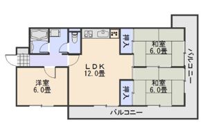 コーポラスの間取り画像