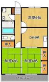 メゾンド三ヶ森の間取り画像