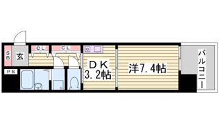 プレサンス新神戸の間取り画像