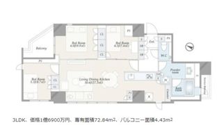 グランドメゾン新宿弁天町の間取り画像