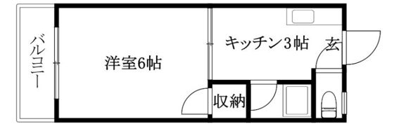 福田マンションの間取り画像