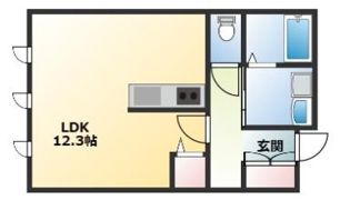 KMビルの間取り画像