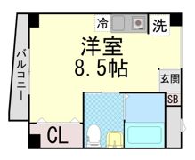 ハイツオークラしのはらの間取り画像