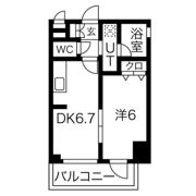 エステムコート大阪新町の間取り画像
