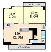 岡本野寄ハイツの間取り画像