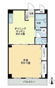 フィネス新開の間取り画像