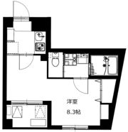 b’CASA蔵前の間取り画像