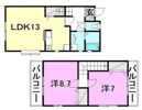 レジデンスSekiya－2 A棟の間取り画像
