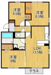 ラパン学研台 B棟の間取り画像