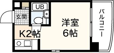 Calm東観音の間取り画像