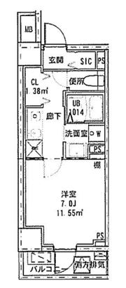 クレールフォンテーヌの間取り画像
