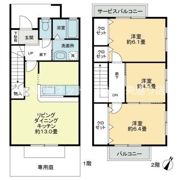 Musea八幡Bの間取り画像