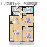 D-ROOM末広Ⅰ Bの間取り画像