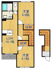 花みずき2の間取り画像