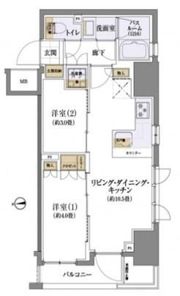 ライオンズ浅草橋ミレスの間取り画像