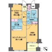 カスタリア茅場町の間取り画像