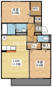 ソシアビューテラスA棟の間取り画像