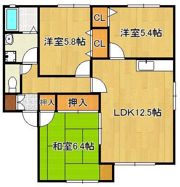 ディアス本城Bの間取り画像