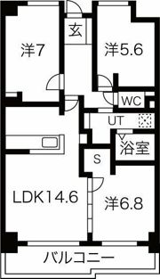茶屋ヶ坂プログレスの間取り画像