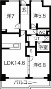 茶屋ヶ坂プログレスの間取り画像