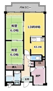サンマンション南野の間取り画像
