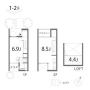 Kフラットの間取り画像