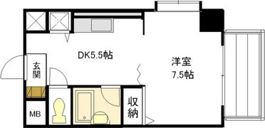 竹屋町原野ビルの間取り画像