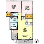 ウエストハイム Ⅴの間取り画像