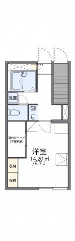 レオパレスエクレールの間取り画像